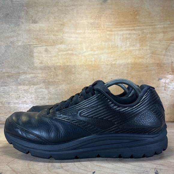Brooks Addiction Walker 2 Mens Size 10.5 (B) Narrow Walking Shoes Sneakers Black - Picture 3 of 9